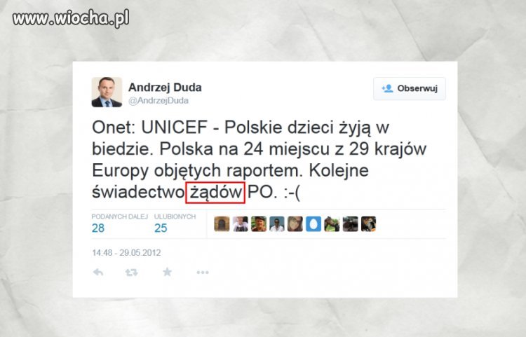 Jak na prezydenta przystało... 