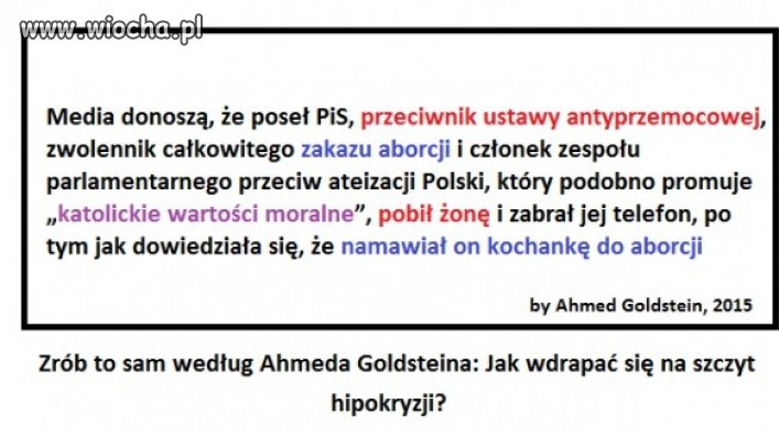 Typowy poseł z PiS.