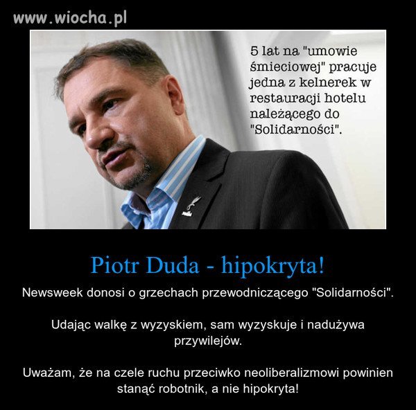 Solidarność walczy z umowami śmieciowymi