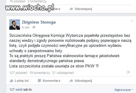 Szczecińska OK Wyborcza popełniła przestępstwo