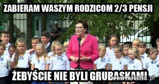 By dzieci nie były grubaskami.