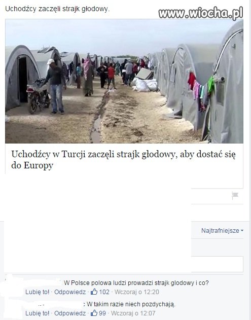 Uchodźcy z Turcji zaczęli strajk głodowy 