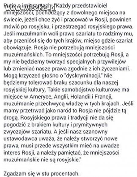 Słowo o imigrantach