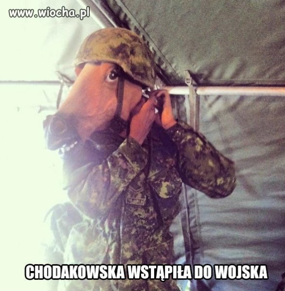 Chodakowska w wojsku