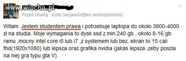 Po czym poznasz studenta prawa