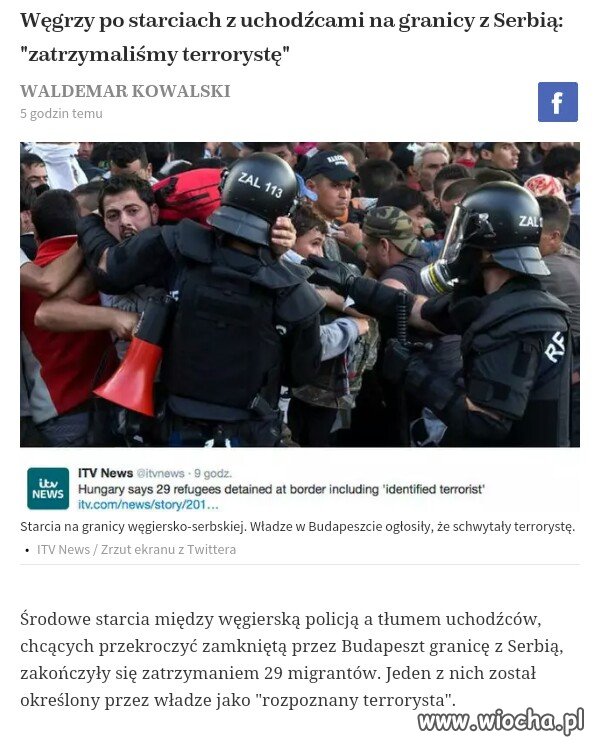 Węgrzy zatrzymali terrorystę