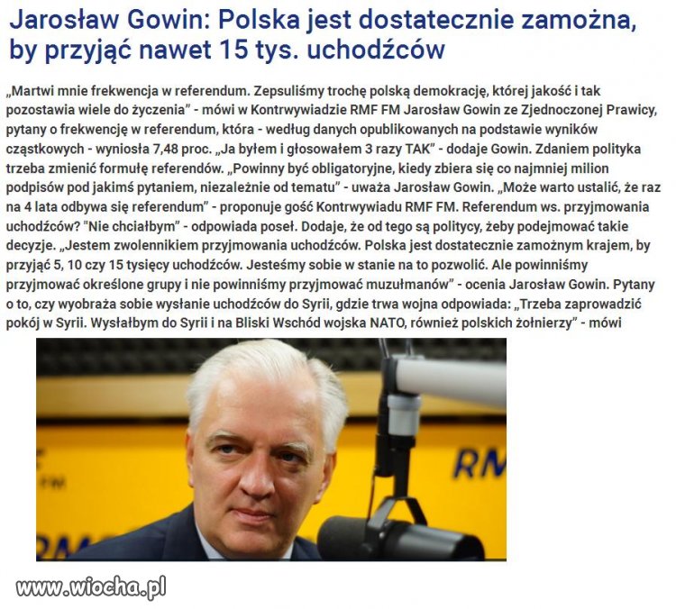Odpowiem bardzo krótko i na temat :