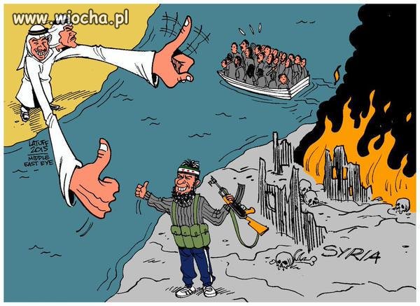 Arab araba to tylko granatem może ugościć
