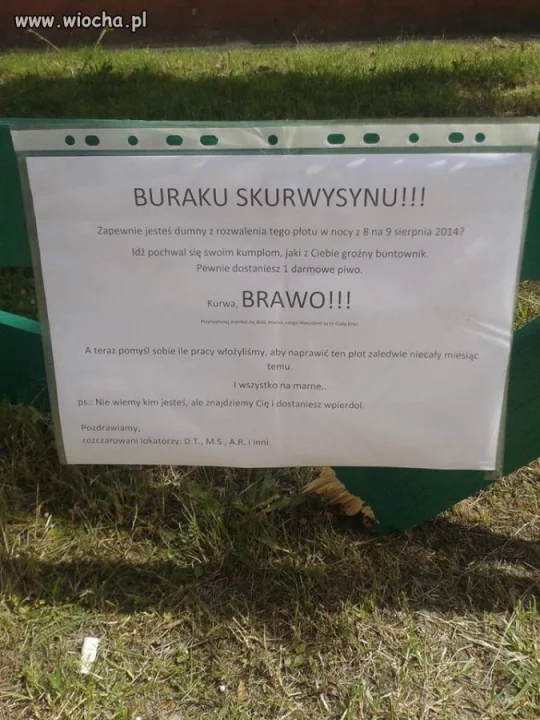 Powodzenia lokatorzy