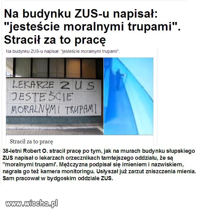 Żyjemy w państwie gdzie za prawdę zamykają .