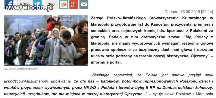 Polaków w Polsce mają za nic...Polaków...
