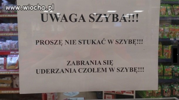 Nie uderzać głową