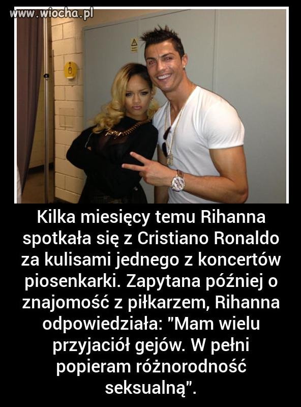 Rihanna i jej pogląd na temat Cristiano.