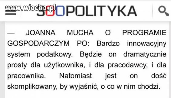 Prosty program gospodarczy PO