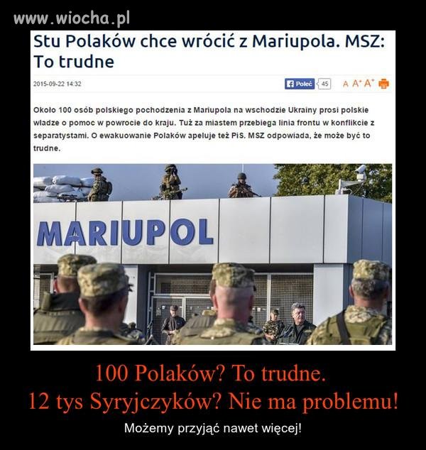 Bo gdyby to był polski rząd było by odwrotnie.