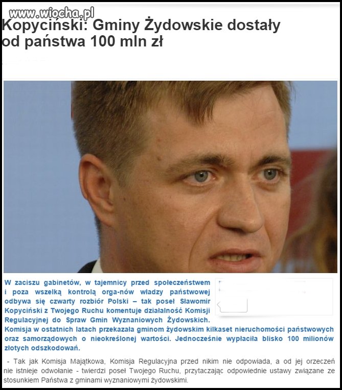 Z jednej strony uchodźcy a tu nas po kawałku