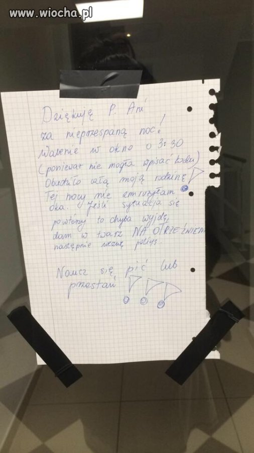 Bezczelna, nachlana sasiadka