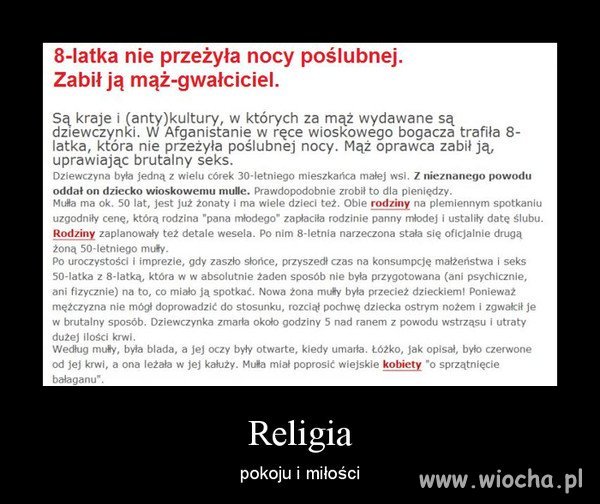 Religia pokoju i miłości 