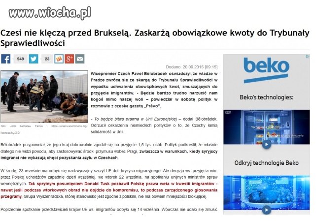 CZESI mają większe jaja niż POLSKA