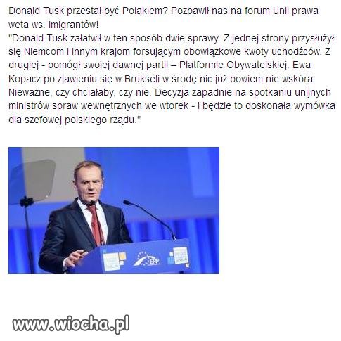 Ten co rozwalił Polskę rozwali Unię Europejską.