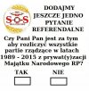 Jestem za  Rozliczeniem każdej złotówki to jest hańba