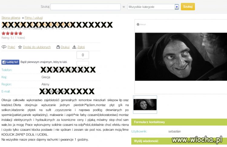Takie tam ogłoszenie