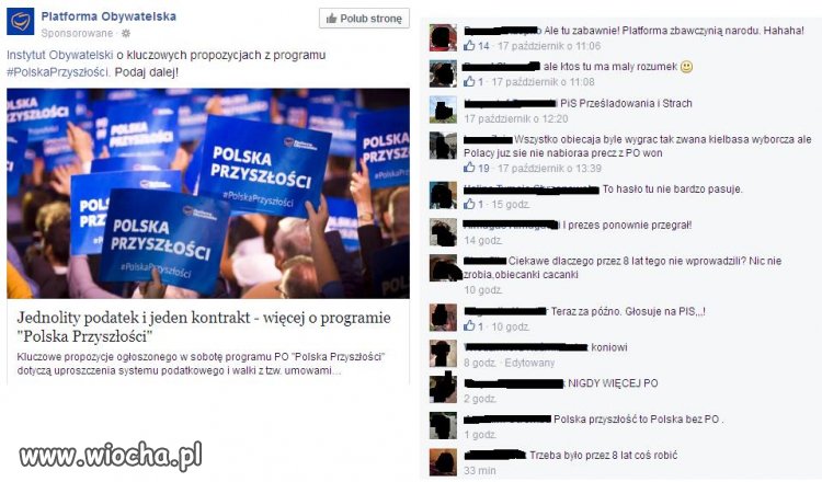 Największa wiocha na FB 100%negatywnych komentarzy