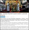 A  jeszcze niedawno miał kazanie jak to nie