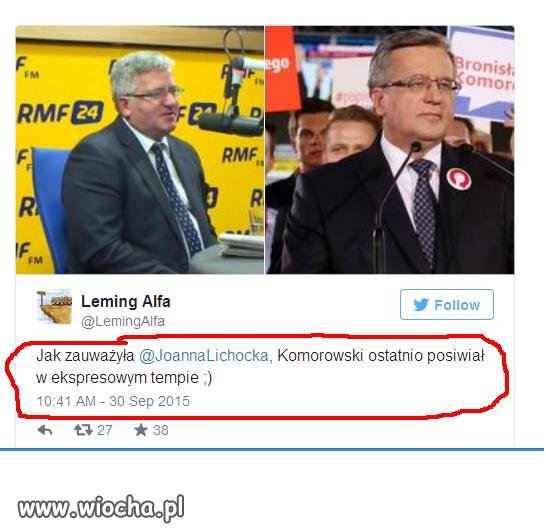 Komorowski posiwiał w ekspresowym tempie .