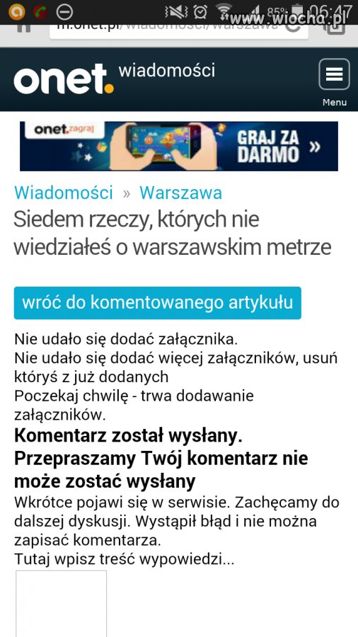 Onet - jak zwykle pełny profesjonalizm.