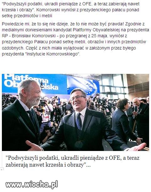 Zajumali nawet krzesła.