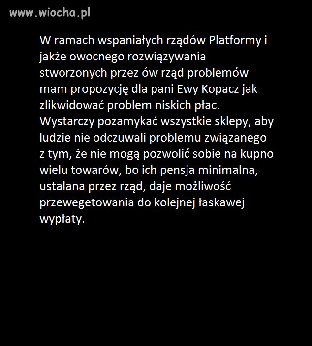 Rozwiązanie problemu niskich płac jest blisko