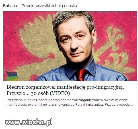 Biedroń zorganizował manifestację pro-imigracyjną 