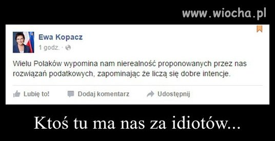 Dobrymi "chęciami" 