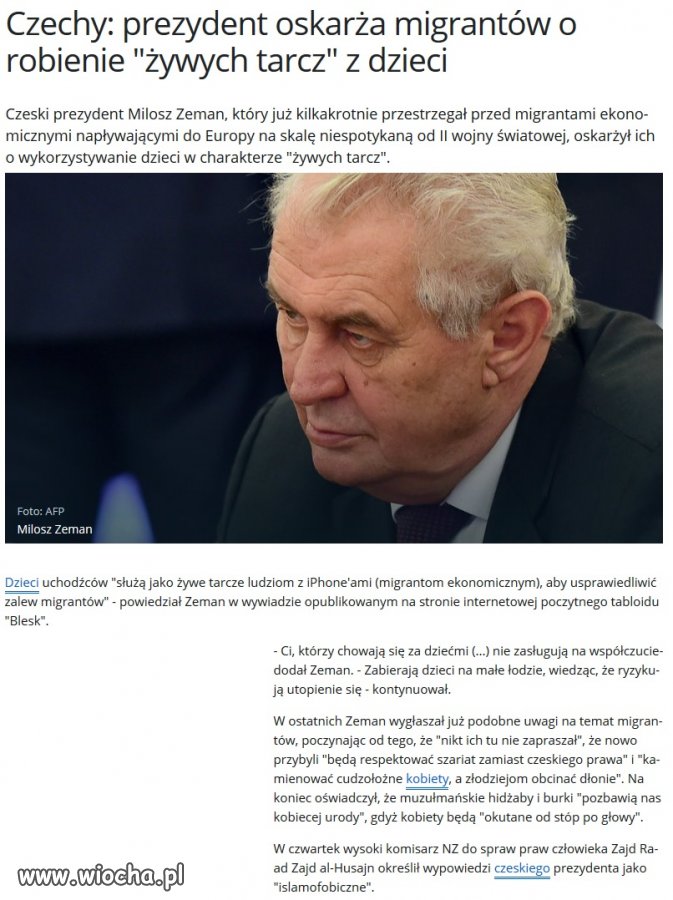 Kolejny prezydent który nie boi się mówić prawdy.