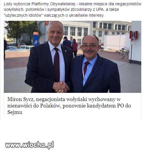 Miron Sycz nacjonalista wołyński anty Polak