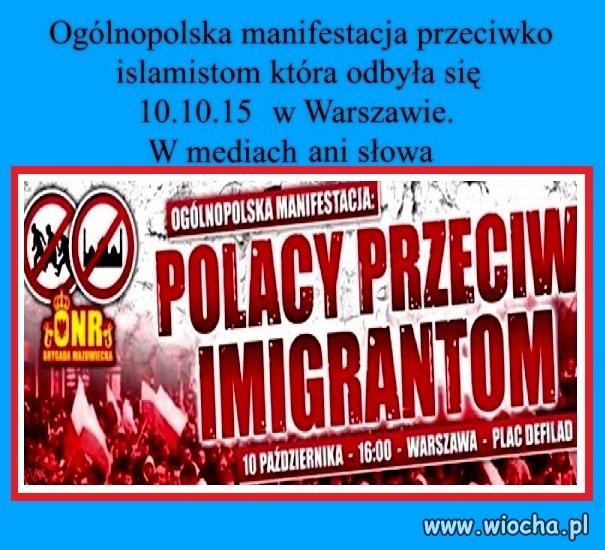 Za to pokazali manifestację 