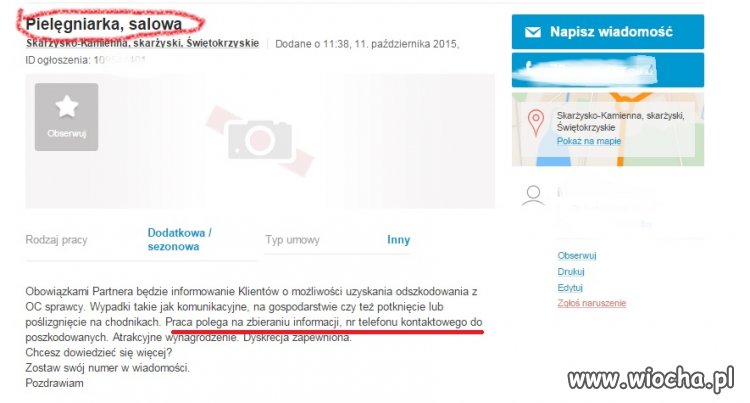Ogłoszenie o pracy
