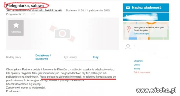 Ogłoszenie o pracy