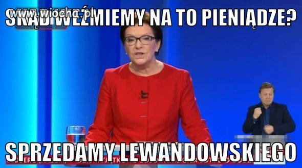 Pani Premier wie jak łatać dziury 