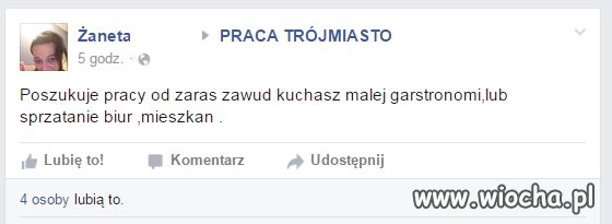 Szukam pracy, ewentualnie słownika 