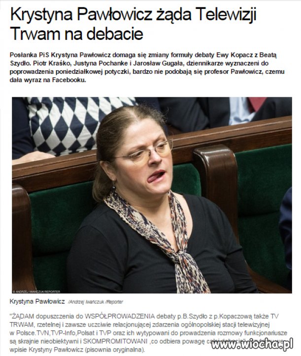 Dawno tej pani nie było