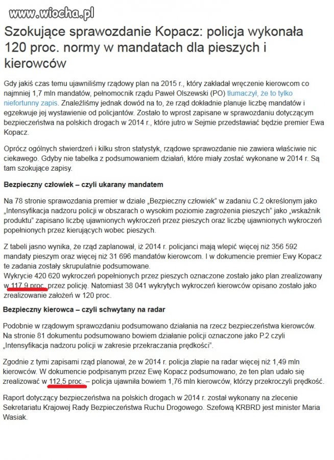 Bo bezpieczny obywatel to taki z mandatem