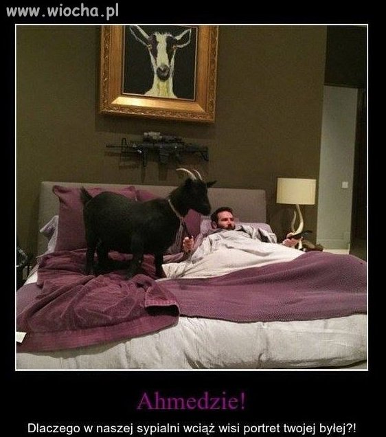 Ahmed w sypialni 