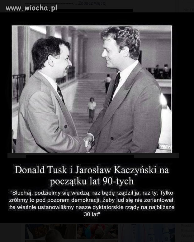 Donald Tusk i Jarosław Kaczyński na początku lat 90.