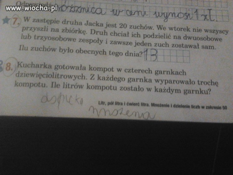 Zadania w 3 kl. 