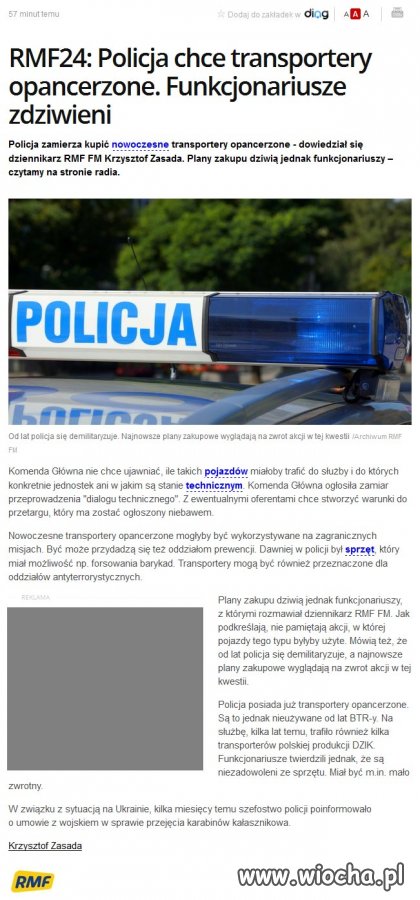 Po której stronie staną te transportery...