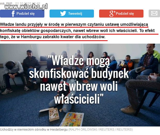 A to do tego władze potrzebują uchodźców!