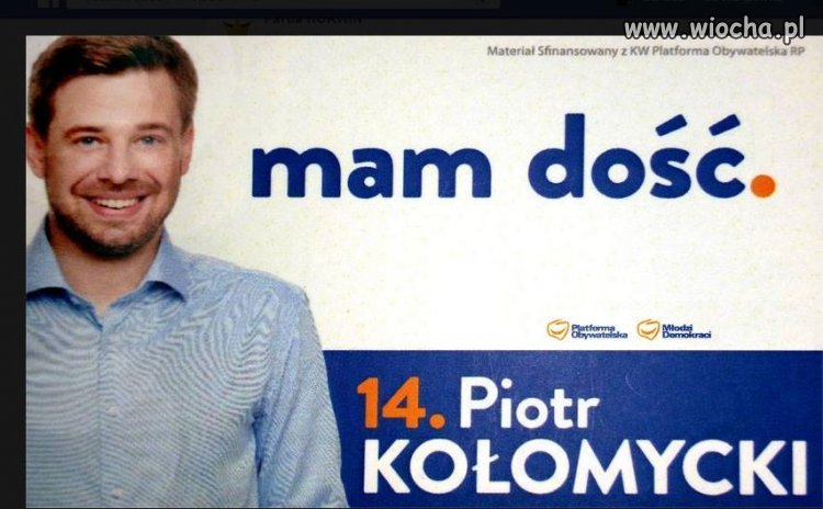 Zauważyliście że PO ma coraz mniejsze to logo na plakatach?