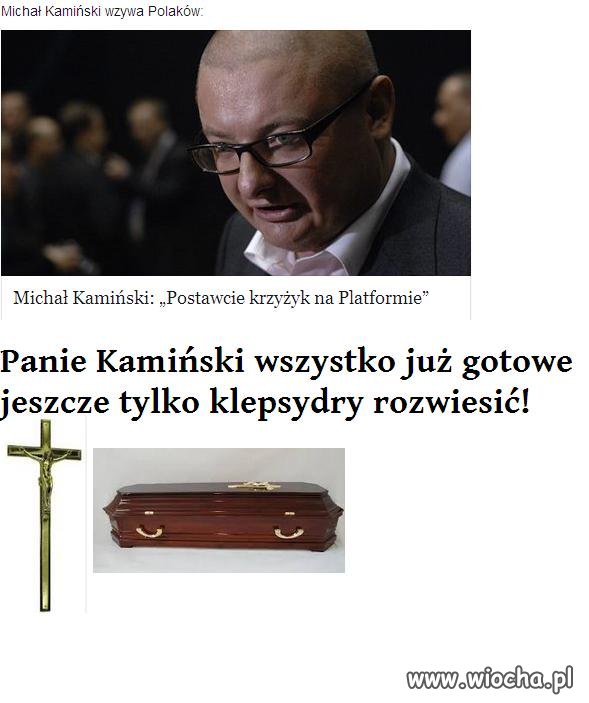Michał Kamińśki Postawcie krzyżyk na Platformie.
